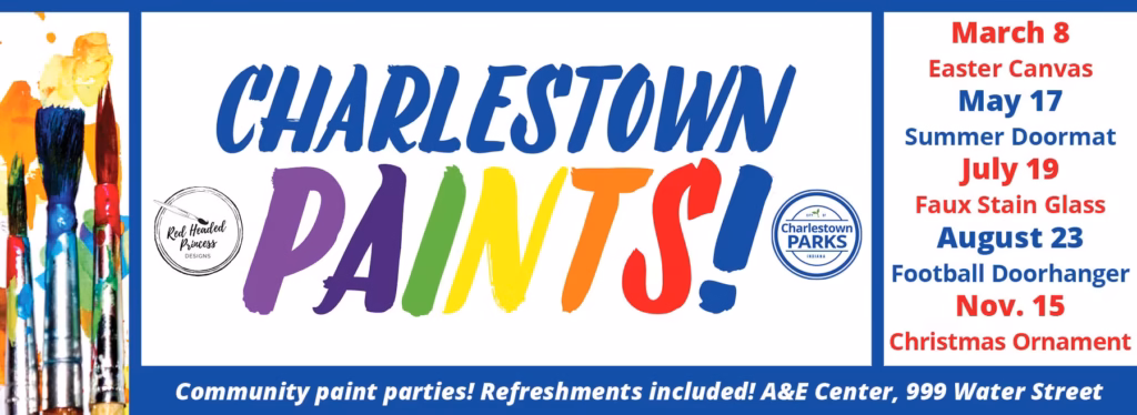 Image from Charlestown Paints showing dates and projects.